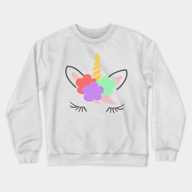 Unicorn character vector Crewneck Sweatshirt by Arch4Design